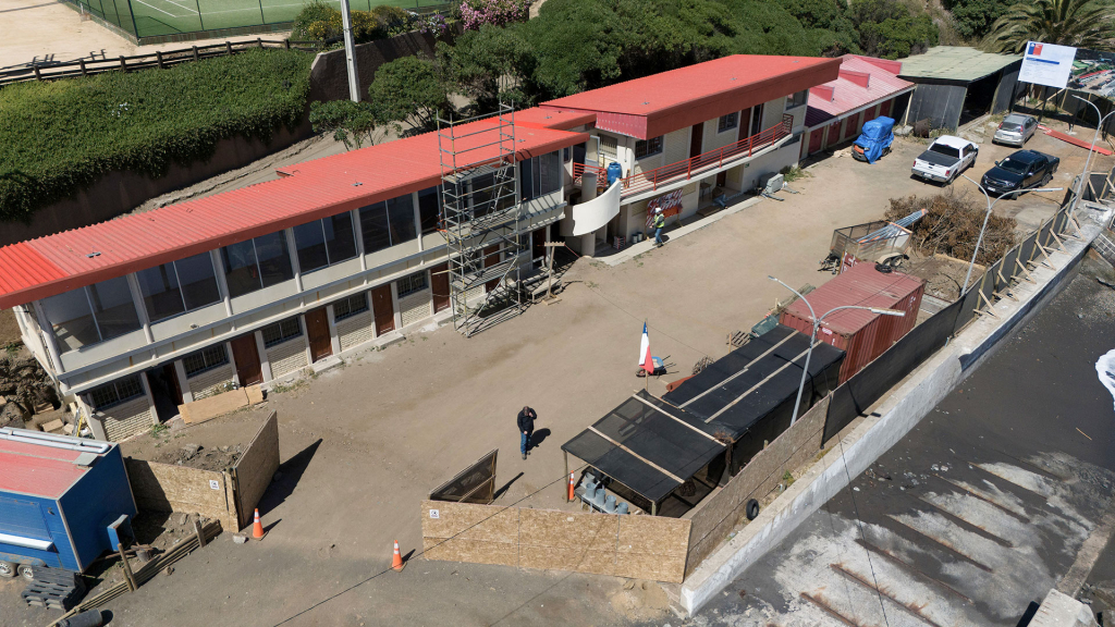 obra pública de conservación caleta Llico