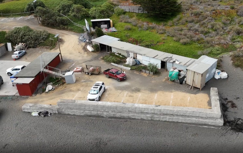 vista aérea conservación caleta matanzas obra pública